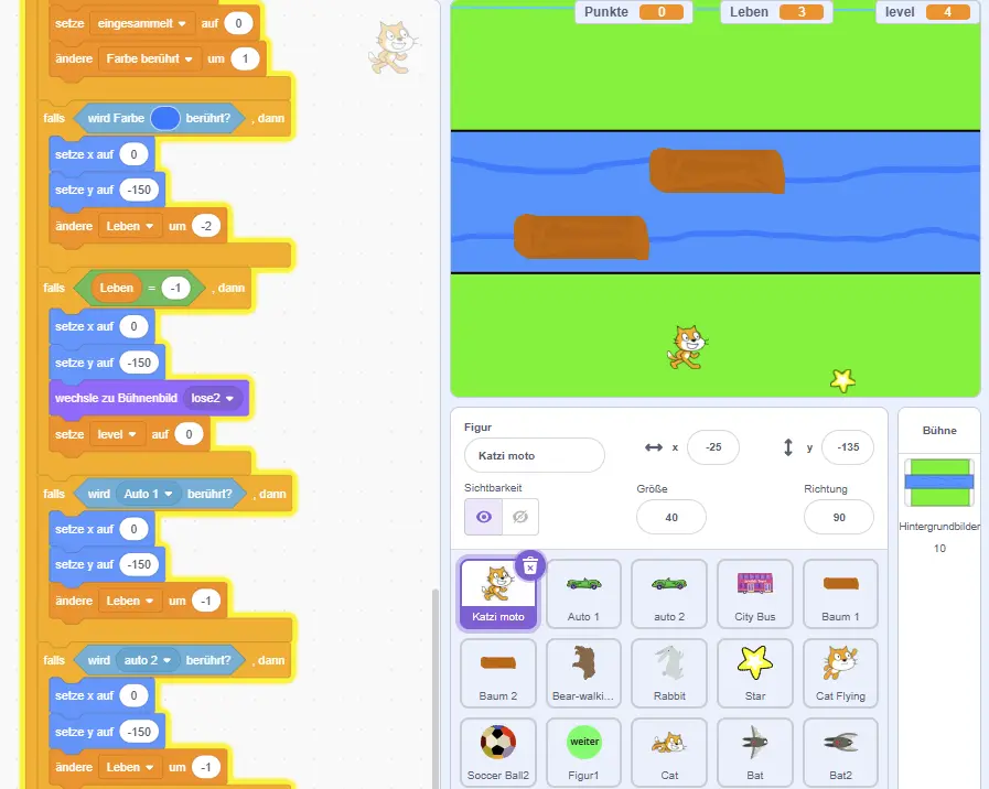 Scratch-Projekt in Klasse 7