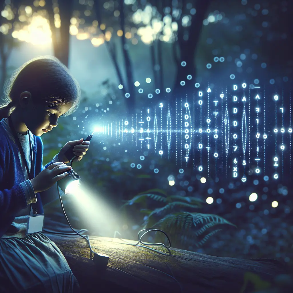 Morsen mit Taschenlampe